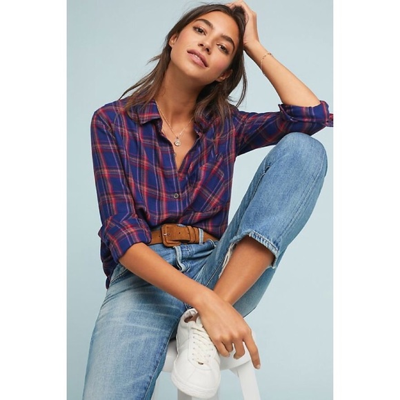 Anthropologie Tops - NWT Anthropologie Shoshone Plaid Buttondown